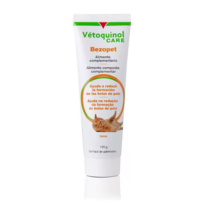 Bezopet 120 g alimento complementario para gatos que ayuda a reducir formación de las bolas de pelo Vetoquinol - 1