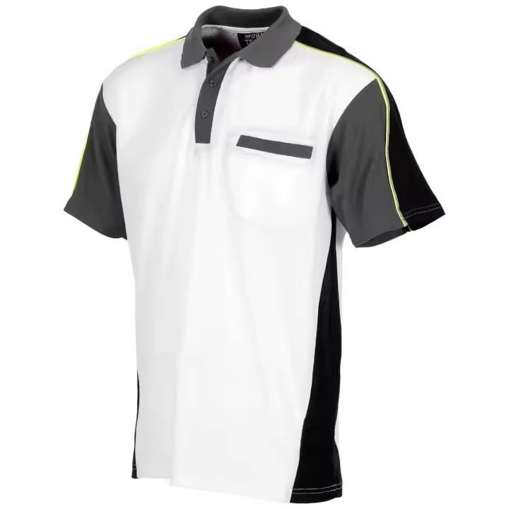 WorkTeam Polo de trabajo hombre Linea 5 Combinado en 3 Colores con Vivos Reflectantes. - 1