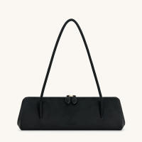 Bolso De Hombro De Cuero Suave Para Mujer Lujo Retro Francés Bolso De Armpita Casual Bolso De Baguette Material De Falso Cuero - details 0