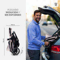 Asalvo Trío Convertible Two+ 2 | Carrito de Bebé Evolutivo 3 en 1, Capazo, Silla de Paseo y Auto, Desde Recién Nacido hasta 22 kg, Plegado Fácil - details 2