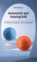 Juguete Inteligente Para Gatos Bola Rodante Recargable Juguete Interactivo Para Gatos Y Gatitos Plástico Material Para Juegos Interiores - details 0