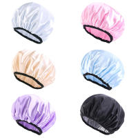 Gorro De Ducha Para Mujer Ajustable Y Reutilizable De Doble Capa Impermeable Interior De EVA Exterior Resistente Al Agua - details 1
