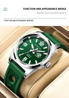 Reloj Deportivo De Silicona Para Hombre LIGE Marca Reloj Militar De Cuarzo Cronógrafo Reloj Masculino Resistente Al Choque Y Luz - details 1