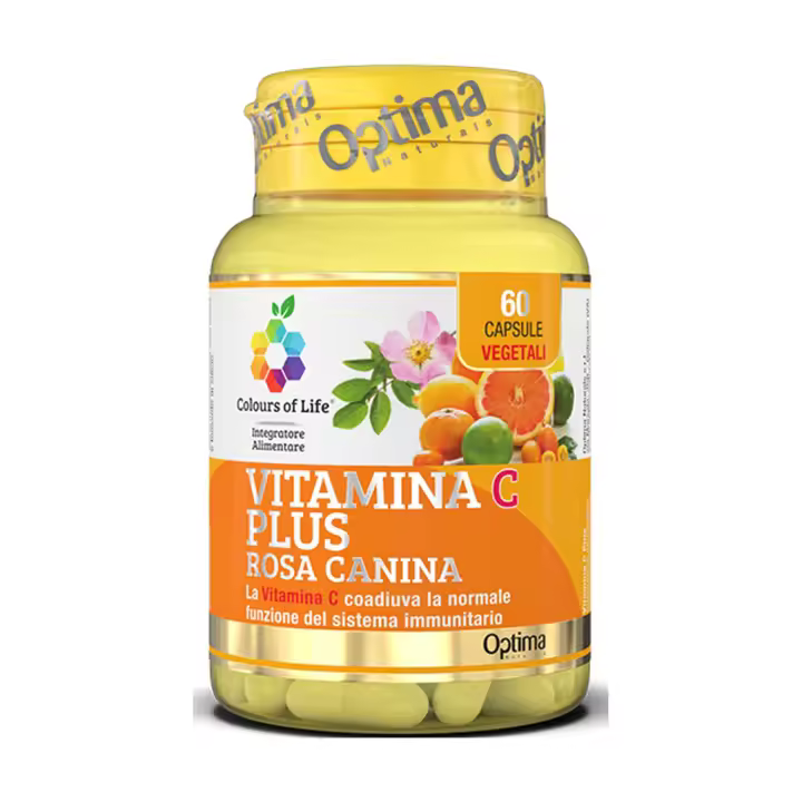 Vitamina C Plus con rosa mosqueta 60 cápsulas  Colours of life - 1