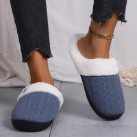 Zapatillas Casuales De Pelo Fluffy Para Mujer Invierno Plush Interior Zapatos De Mujer 2025 Plataforma Calientes Tallas Grandes Pareja Planas - details 21