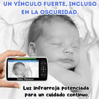 Cámara Vigilancia Bebé con Monitor LCD de 5 Pulgadas - Visión Nocturna - Zoom X2 - Control Temperatura - Audio Bidireccional () - details 7