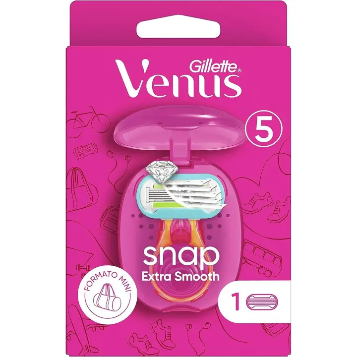 Gillette Venus Extra Smooth Snap maquinilla de afeitar mujer + estuche de viaje - 1