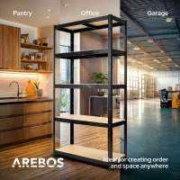 AREBOS Estantería Metálica 2X - 180x90x40cm - 875 Kg - 5 Baldas - details 11