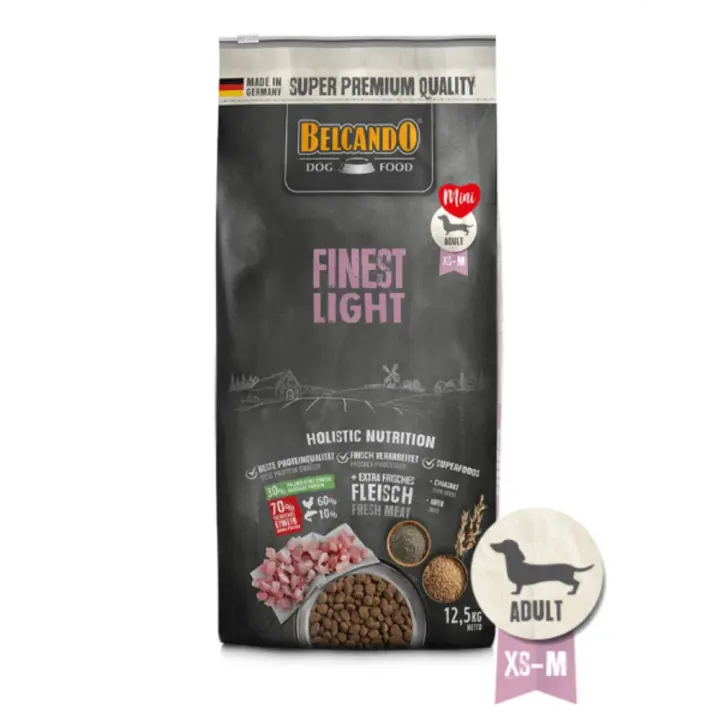 Belcando Adult Finest Light Pienso para Perros XS/M - Para Perros que Necesitan Reducir su Peso - 1