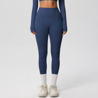 Mallas de beltada Alta para Mujer, pantalones de Yoga, Mallas con bolsillos, Push Up, ropa Deportiva para correr, pantalones de Color sólido - details 10