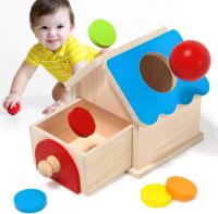 Juguetes De Madera Puzzle 2 En 1 Caja De Moneda Casa Juego De Objetos Permanencia Martillo Caja Caja De Bola Macarón Caja De Bola Batería Caja De Cajón - details 0