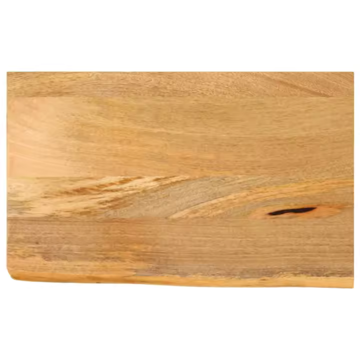 vidaXL Tablero de mesa borde natural madera maciza mango 60x20x3,8 cm - 1