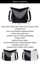 Bolso De Hombro Para Mujer En Cuero De Alta Calidad De Color Sólido Bolso Cruzado Pequeño Estilo Fashion Bolsa De Mano 2023 - details 9