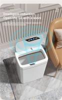 Bandeja De Baño Inteligente Almacenamiento Automático Blanco Sensor Táctil Ecológico 15L Sin Cierre De Plástico Rectangular - details 1