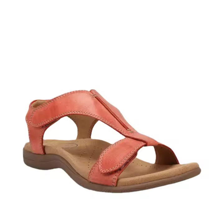 TK Sandalias de mujer de gran tamaño, estilo retro, with Suela Gruesa y Velcro, para Exterior, Para, Playa y Bow. - 1