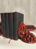 Bookends Berserk Dragón Furioso Resina Decoración Para Escritorio Y Estante De Libros Artesanía De Dragón Cuchillo De Dragón - details 2