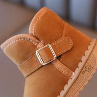Botas De Nieve Para Niños Y Niñas Marrón Gris Rosa Y Rosa Suaves Y Gruesas Para Invierno Zapatos Planos De Algodón Para Niños - details 4