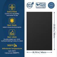 Alfubra de Horno PARA LA inferior Del Horno, paquete de 2 Hojas de teflón para Horno Harno Resistant, reulizable al-resistant - details 1