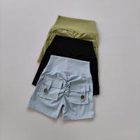 Shorts Deportivos De Mujer De Cintura Alta Y Cinturón Sin Costuras Con Bolsillos Para Correr Y Entrenamiento Levantamiento De Glúteos - details 0