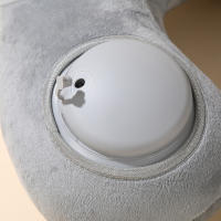Almohada De Cuello Portátil Inflable Y Presión 1pc Desmontable Para Limpieza Adecuada Para Viajes De Negocios Y Camping - details 1