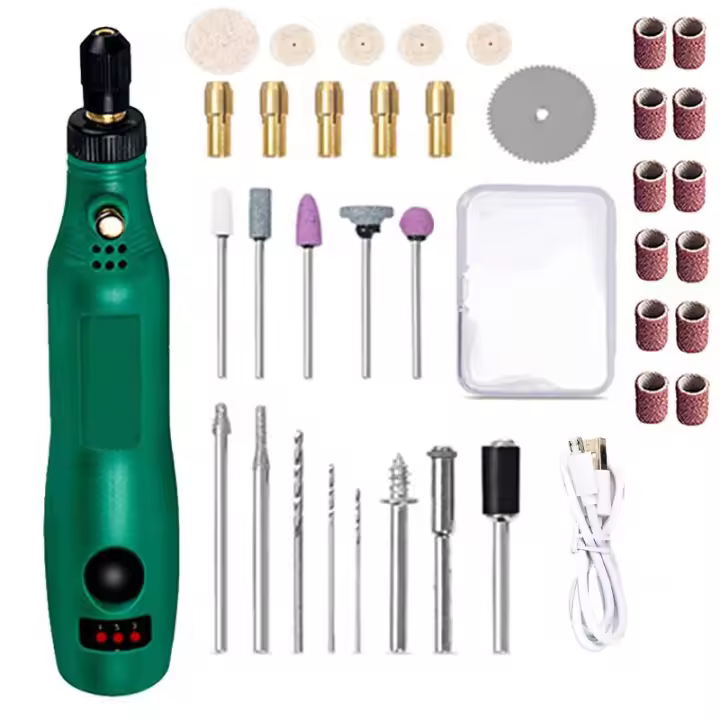 Mini Taladro Eléctrico Recargable Para Grabado Y Polido De Frutas Como Duraznos Máquina De Corte Y Grindjeo Pequeño Para DIY En El Hogar - 1