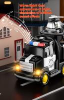 Juguete Educativo 5-en-1 Vehículos De Ingeniería Y Policía Coches De Fricción Para Niños Regalos De Navidad Y Cumpleaños - details 5