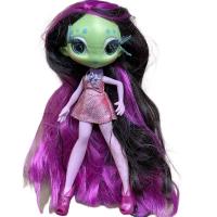 Muñeca De Peluche UnhaVerse Para Niñas Con Pelo Largo De 20cm Vestido Con Ropa Estilo Multicolor Regalo De Cumpleaños - details 3
