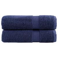 vidaXL Toallas de mano 2 uds 100% algodón 50x100 cm 600 gsm toalla Color Dorado,  Antracita,  Azul y mas - details 3
