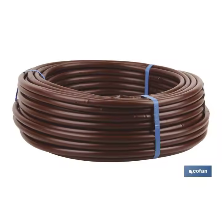 Tubo 25m riego goteo marron (gotero a 0,33m) ø16mm - 1