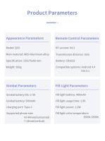Q18-estabilizador de cardán para escritorio, palo Selfie, trípode con luz de relleno para teléfono móvil iPhone - details 28