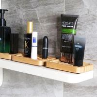 Caja De Jabón De Bambú Natural Soporte Para Dishes De Baño Anti-moho Con Orificio Para Drenaje Herramientas Del Baño - details 5