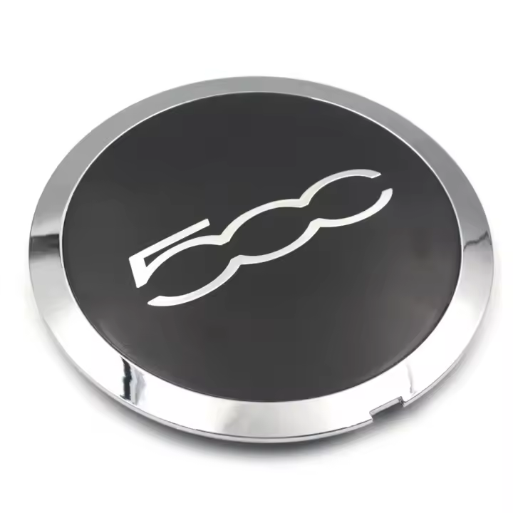 Tapa Central De Eje Silvery Para Ruedas De Fiat 500 Conjunto De 6 Tapas De Polvo 133mm Reemplazo Para 68078419AC 68078421AC - 1
