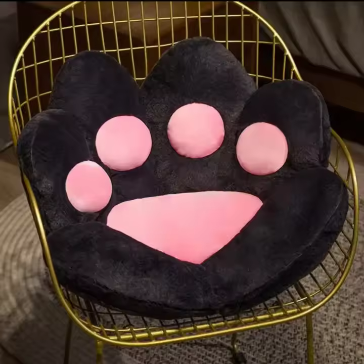 Cojín De Silla En Forma De Pata De Gato Lindo Cojín De Asiento Cómodo Cojín De Piso Estilo De Pata De Gato Para El Hogar - 1