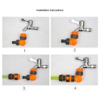 Conector De Riega Jardín 1/2 Pulgada Adaptador De Grifo Plástico Conexión Rápida Click-lock Para Riego Y Riego - details 1