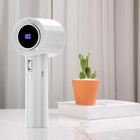 Ventilador de turbo de mano, ventilador portátil de mano, Ventilador portátil de carga USB, Exhibición digital El clima cálido debe tener suministros para el trabajo, acampando el picnic de - details 1