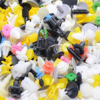 Clavija De Coche 100pcs Clip Plástico Mixto Clip Híbrido Tornillo De Fijación De Parachoques Accesorios De Automóvil - details 0