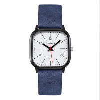 Reloj De Pulsera De Cuero Para Hombre Estilo Business Con Dial Cuadrado Y Marcadores Arábigos Movimento De Cuarzo Moda - details 9