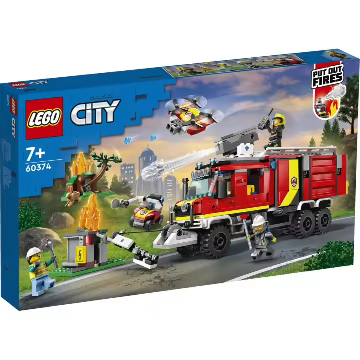 Lego City Fire Unidad Móvil de Control de Incendios 60374 Lego city LEGO - 1