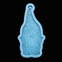 Molde De Epoxy Resina Para Elfos De Jardín Navideños Muñecos Sin Cara Para Colgantes Y Llaveros Herramienta De Artesanía DIY Color Azul - details 5