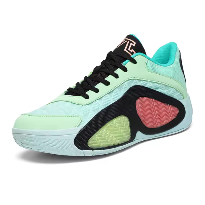 Zapatos De Baloncesto Tatum Segunda Generación Para Hombres Color Rosa Con Anillo De Fricción Suela De Alta Rebound Transpirables Para Deportes - 1