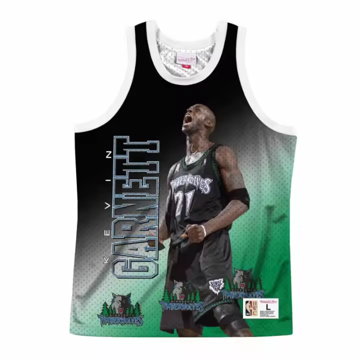 Camiseta Kevin Garnett NBA Behind The Back Timberwolves - Mitchell Ness - 1