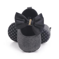 Zapatos De Niña Bebé Con Diamantes Infantil Princesa Con Lazo Flats Antideslizantes Para 1 Año Regalos Para Baño Cristianos - details 4