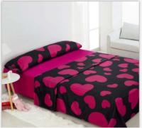 Juego de sábana,juego para cama 90cm,set de 3 Piezas, 1 encimera , 1 sábana bajera ajustable, 1 fundas de almohada, 100% poliéster, transpirable.CXJF - details 0