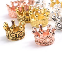 Crown Spacers De Aleación De Latón Para Joyería DIY Pulseras Hechas a Mano Accesorios 6x9/12mm Dorado Y Plateado - details 3