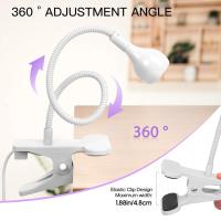 Lámparas LED de uñas de 3 W, lámpara flexible de cuello de cisne, secado rápido, secado rápido, lámpara de secado de esmalte de gel, luz de curado de enchufe portátil, luz de curación flash - details 1