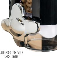 Jars De Almacenamiento Para Cereales Doble Barril Separador De Tanque De Granos Botella De Alimentos Organizador De Cocina - details 2