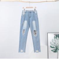 Jeans Rectos Para Mujer Moda Alta Cintura Washed Skinny Ropa Trasera Ropa De Lady Commuter Pantalones Delgados Con Agujeros Tendencia De Moda 2025 - details 12