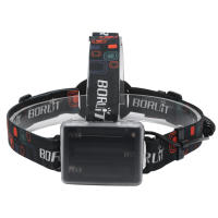 BORUiT RJ-2166Linterna Frontal LED Potente Con Zoom Impermeable Para Camping Y Caza Uso Con Baterías AA Torch De Mano Con Ángulo De Haz De 60° - details 1