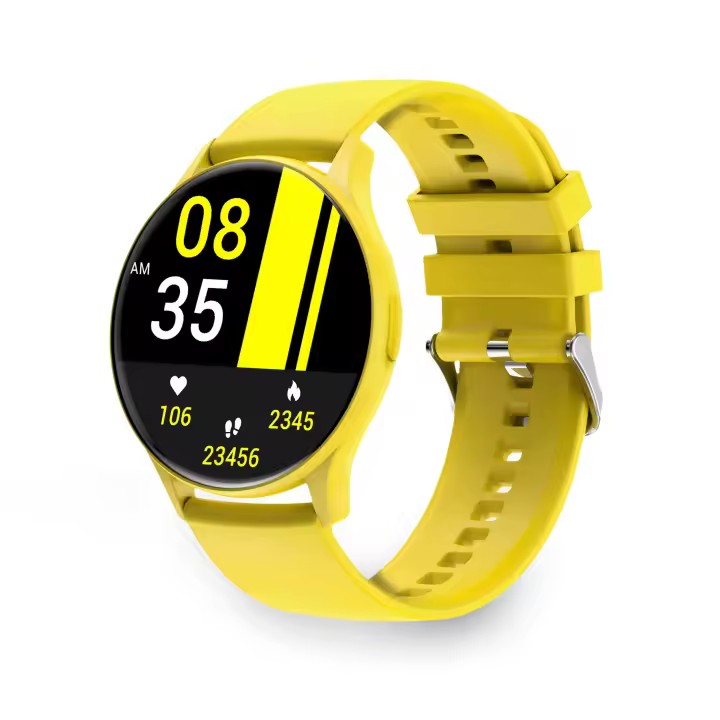Smartwatch Ksix Core Pantalla AMOLED 1,43" Autonomía 5 Días Modos Deporte y Salud Amarillo - 1