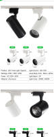 SpotLight LED Plegable 220V COB Lámpara De Techo Foco De Pista Para Iluminación Interior De Cocina Y Hogar Moderno - details 4